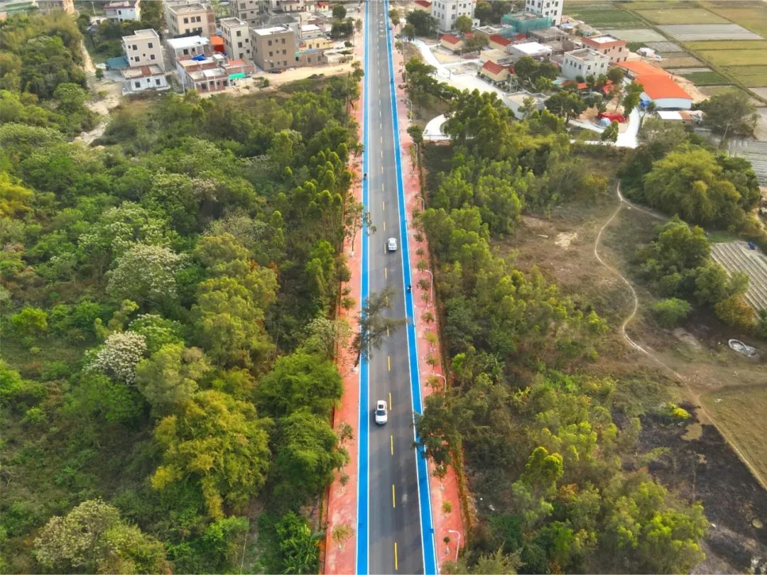 麻斜“風貌走廊”——麻坡路精品示范帶建設成效鳥瞰圖.JPG